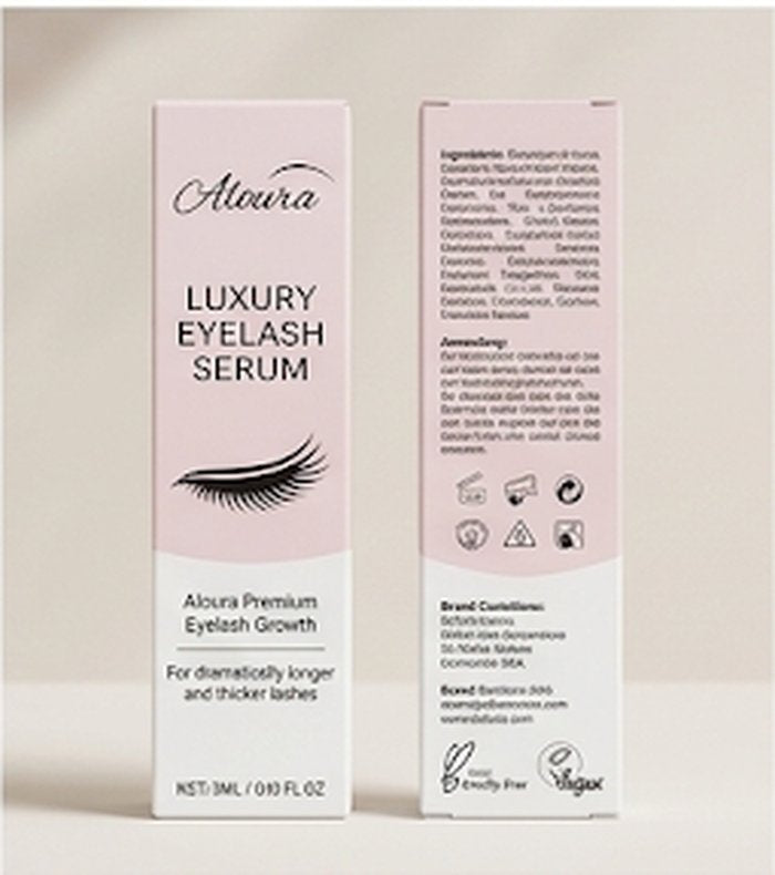The aloura lash serum and its ingredients